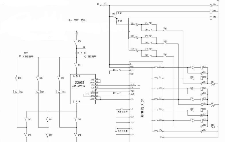 abb变频柜控制图及调试说明